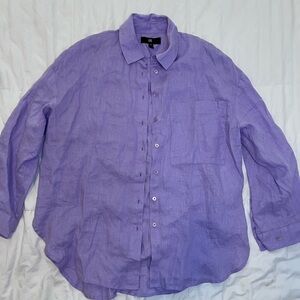 Banana Republic Purple Casual Button Down Shirt